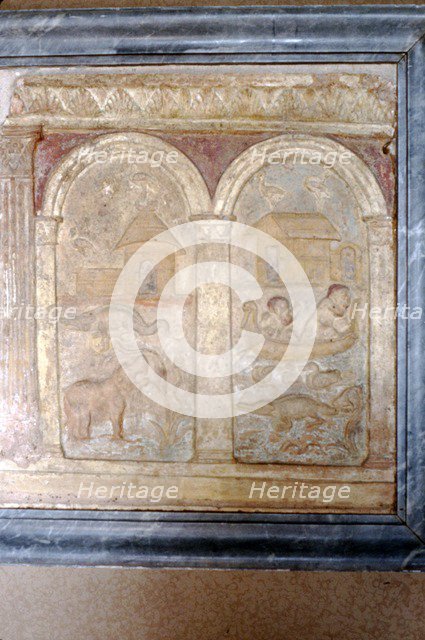 Nile animals on panel in the Vatican Artist: Unknown.