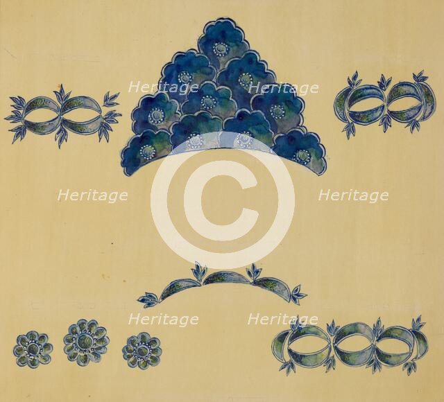 Decoration for Stoneware, 1935/1942. Creator: A. Zimet.