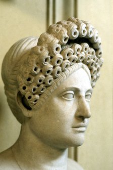 Roman female hairstyle, 54-68 AD. Artist: Unknown