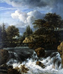 'A Waterfall in a Rocky Landscape', 1660-70. Artist: Jacob van Ruisdael