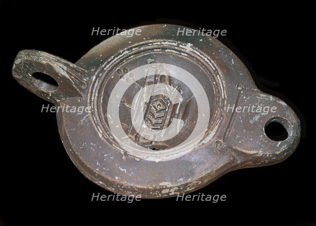 Roman clay lamp, 2nd century. Artist: Unknown