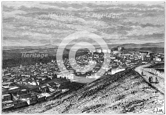 View of El Kef, Tunisia, c1890. Artist: Hildibrand