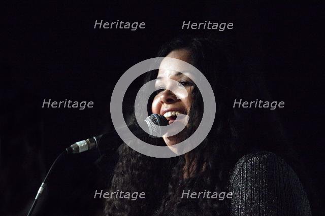 Kyla Brox, Kyla Brox Duo, Crawley Blues Club Hawth Crawley West Sussex, 14 Feb 2020. Creator: Brian O'Connor.