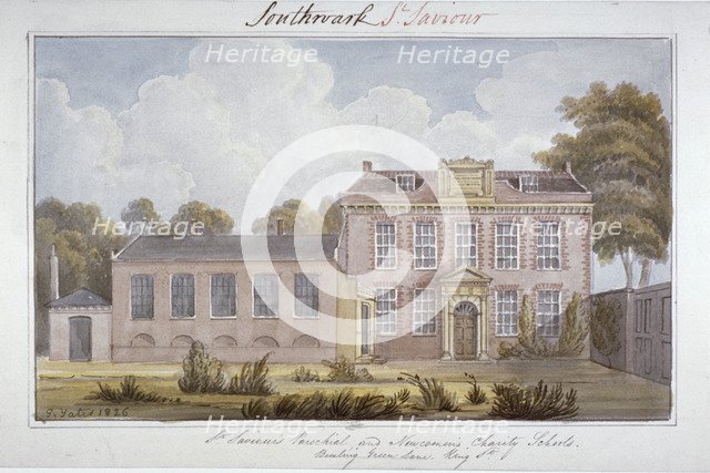 Southwark Schools, London, 1826.     Artist: G Yates