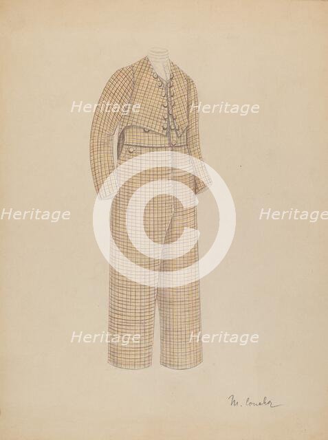 Boy's Suit, 1935/1942. Creator: Margaret Concha.