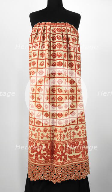 Apron, Russian, 1830-70. Creator: Unknown.