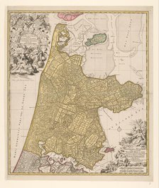 Map of North Holland, c.1700-c.1710.  Creator: Nicolaes Visscher.