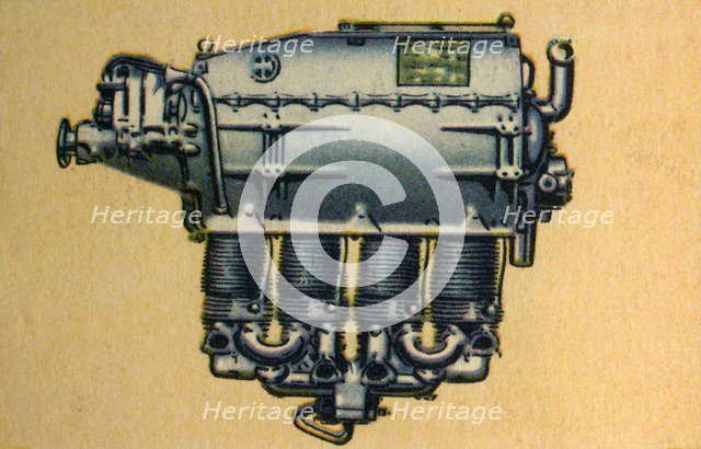 Argus As 8 100 horse power aircraft engine, 1932.  Creator: Unknown.