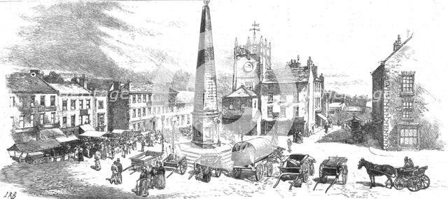 ''Richmond, Yorkshire and the Surrounding Neighbourhood; The Market Place', 1890. Creator: Unknown.