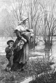 The Rising of the Waters - drawn by A. E. Emslie, 1881. Creator: R&E Taylor.