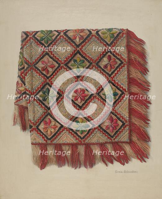 Table Scarf, c. 1938. Creator: Erwin Schwabe.