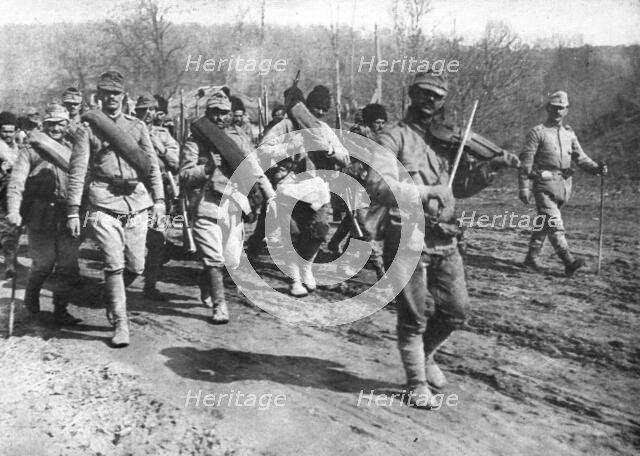 Our Romanian Allies; The Romanian army regrouped after the trials of 1916: a regiment..., 1917. Creator: Unknown.
