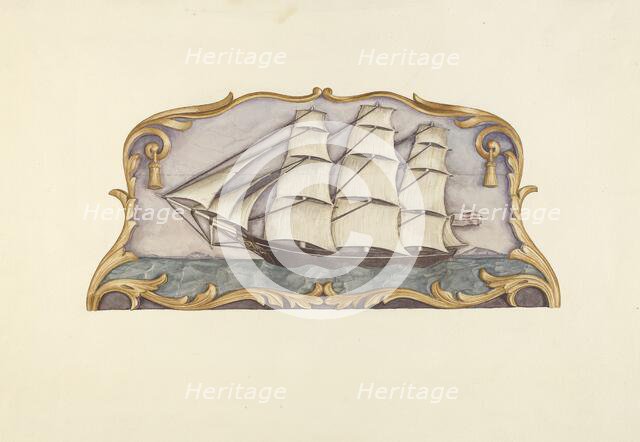 Ship Carver's Sign, c. 1938. Creator: Dorothy Hay Jensen.