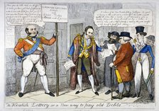 'The Kentish lottery - or a new way to pay old debts', 1819. Artist: Anon