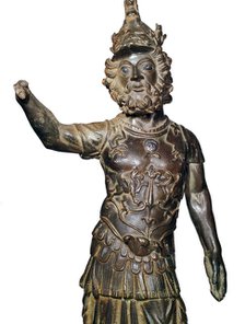 Roman bronze statuette of the god Mars, 2nd century. Artist: Unknown