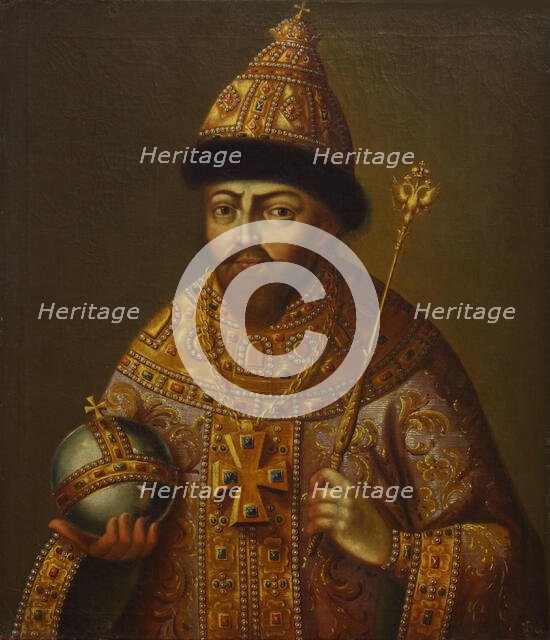 Portrait of the Tsar Michail I Fyodorovich of Russia (1596-1645), Second Half of the 18th cen. Creator: Anonymous.
