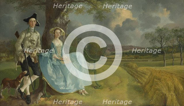 Mr and Mrs Andrews, 1750. Artist: Gainsborough, Thomas (1727-1788)