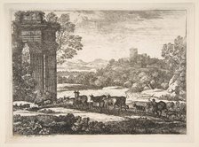 The Herd Returning in Stormy Weather, 1651. Creator: Claude Lorrain.