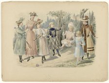 Children's clothing 1890.  Creator: Lefranco.
