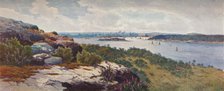 'Sydney From Vaucluse', c1906. Artist: Henri Tebbitt.