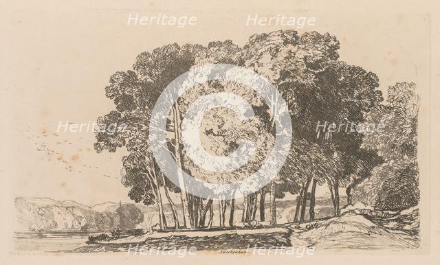 Liber Studiorum: Plate 3, Trees near Twickenham, 1838. Creator: John Sell Cotman (British, 1782-1842).