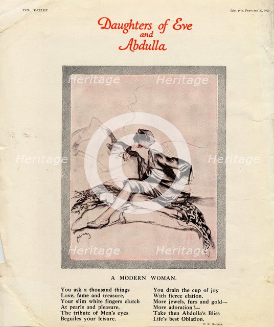 Abdulla Cigarettes, 1929. Artist: Unknown