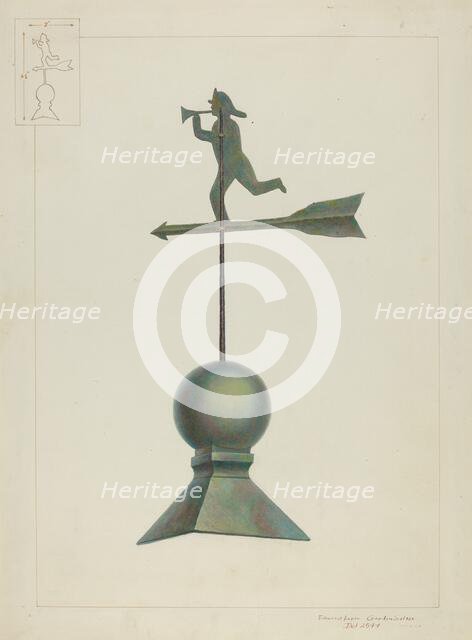 Weather Vane, c. 1937. Creator: Edward L Loper.