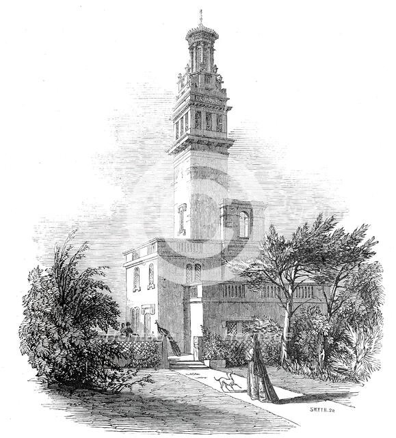 Lansdown Tower and garden, 1845. Creator: Smyth.