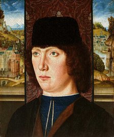 Portrait of young man, c. 1480-1485. Creator: Master of the legend of St. Ursula (active ca 1485).