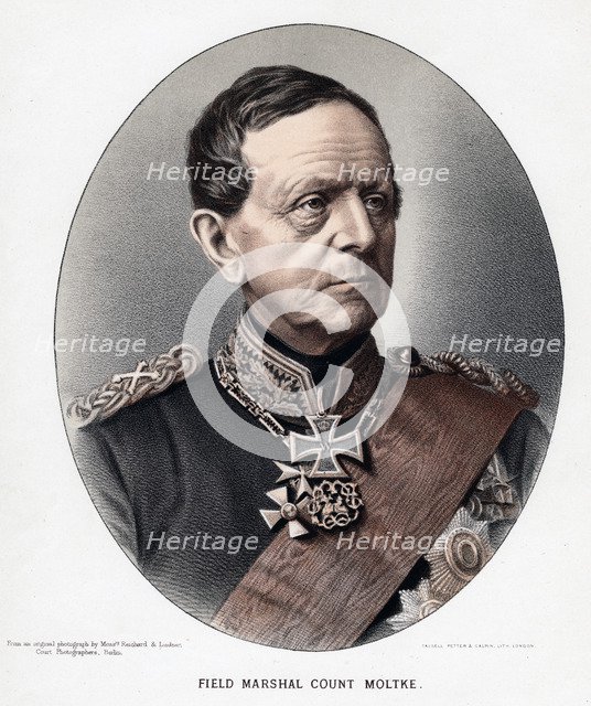 Helmuth Karl Bernhard, Count von Moltke, Prussian general and statesman, c1880. Artist: Anon
