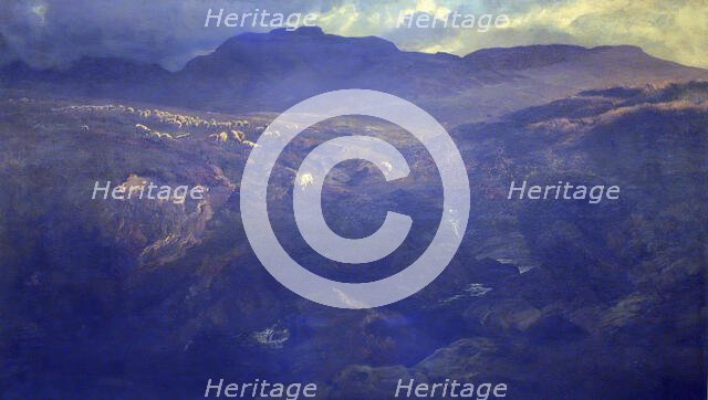 Highland pastures, c1870s. Creator: Henry Moore.