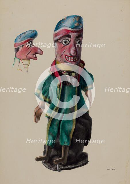 Hand Puppet "Punch", c. 1936. Creator: William Kerby.