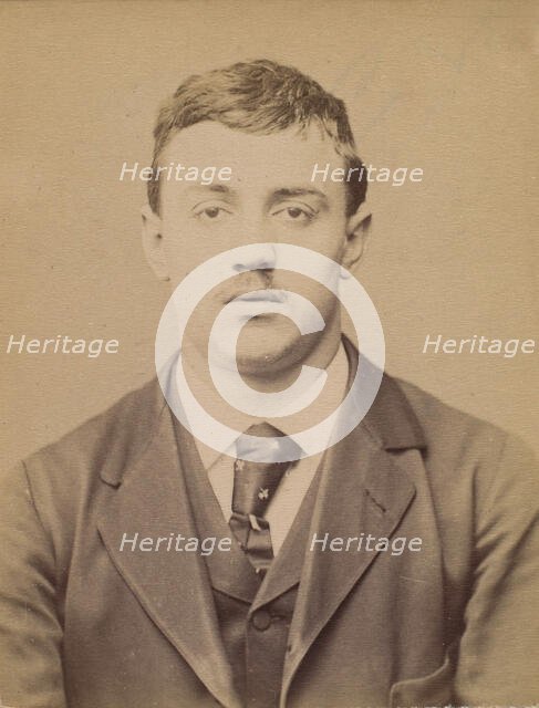 Forti. Alfred. 18 ans, né à Milan (Italie). Restaurateur. Anarchiste. 27/2/94., 1894. Creator: Alphonse Bertillon.