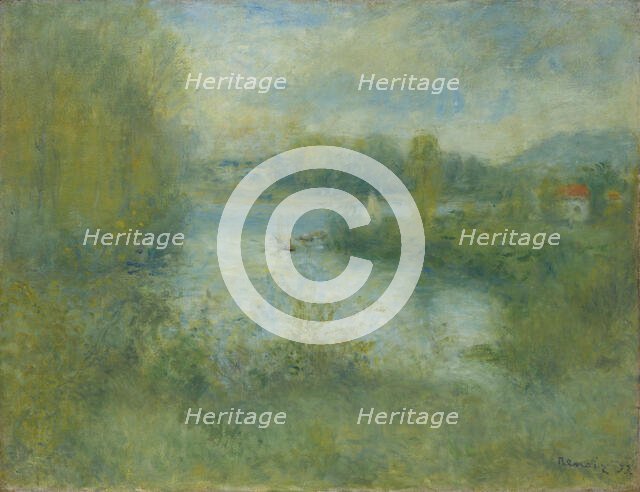 Small arm of the Seine at Argenteuil (Petit bras de Seine à Argenteuil), 1873. Creator: Renoir, Pierre Auguste (1841-1919).