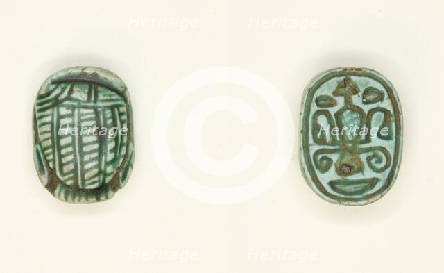 Scaraboid: Duck with Head lying on its Side, Egypt, New Kingdom, Dynasty 18 (about 1550-1295 BCE). Creator: Unknown.