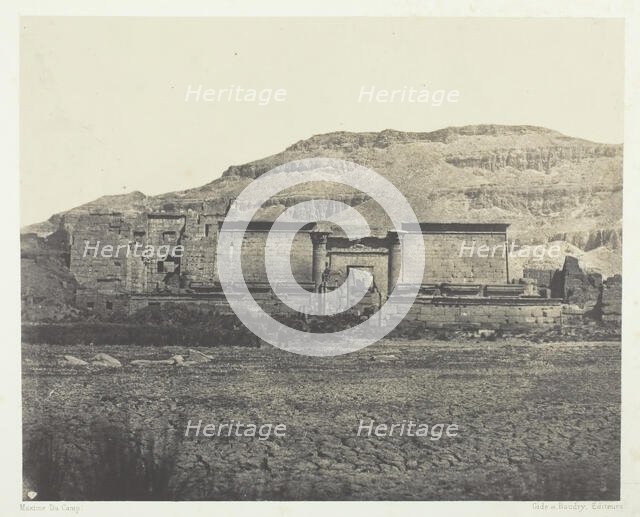 Médinet-Habou,Vue Générale des Rines, Thèbes, 1849/51, printed 1852. Creator: Maxime du Camp.