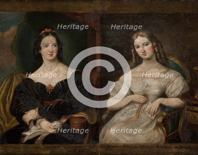 Portrait of Two Women, 1828. Creator: Antoni Gizinski.