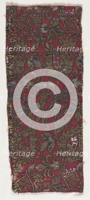 Textile Fragment, 15th century. Creator: Unknown.