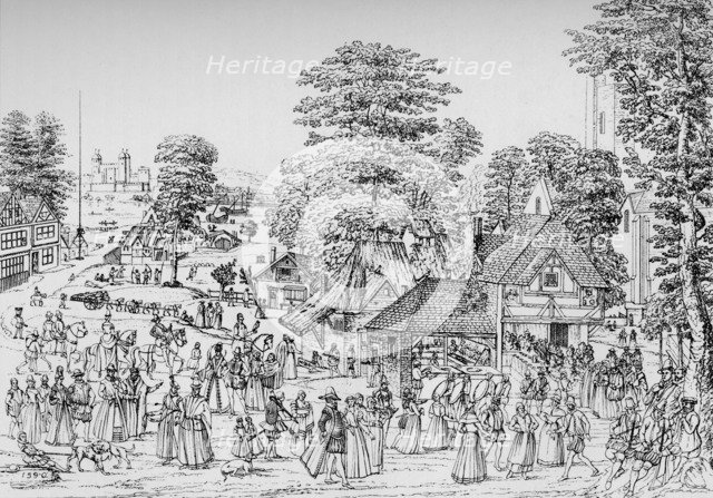 A fete at Horselydown, Southwark, in 1590, 1904. Artist: Unknown.