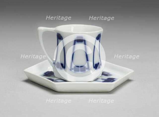 Demitasse and Saucer, Weiden in der Oberpfalz, 1900/02. Creator: Designed by Peter Behrens.