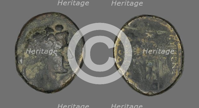 Coin Depicting the God Dionysos, about 133 BCE. Creator: Unknown.