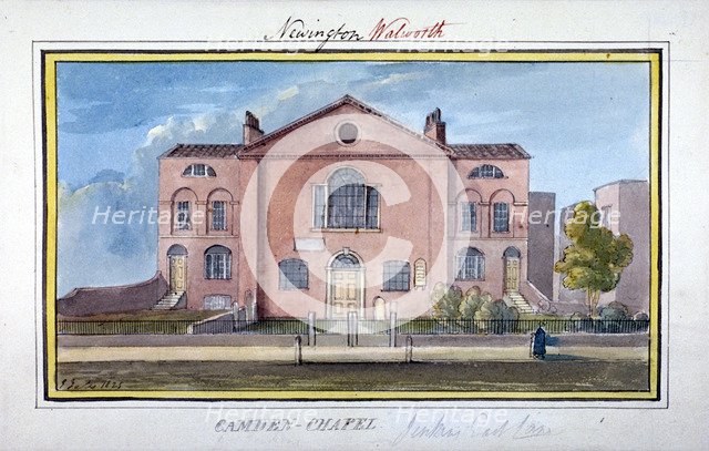 Camden Chapel, East Lane, Southwark, London, 1825. Artist: G Yates