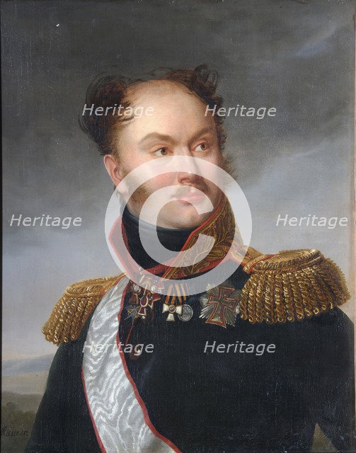 Portrait of Count Mikhail Fyodorovich Orlov (1788-1842), ca 1818. Artist: Riesener, Henri-Françoiss (1767-1828)
