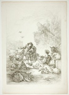 Plate Eleven of 38 from Oeuvres de J. B. Huet, 1796–99. Creator: Jean Baptiste Marie Huet.