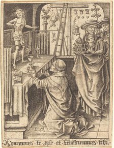 The Mass of Saint Gregory, c. 1480/1490. Creator: Israhel van Meckenem.