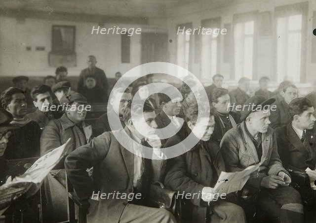 Political instruction, USSR, 1920s. Artist: Unknown