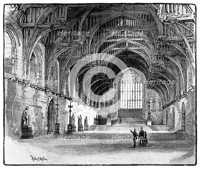 Westminster Hall, London, 1900. Artist: Unknown