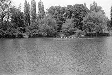 Eton boys rowing on the River Thames, Eton, Berkshire, c1945-c1965. Artist: SW Rawlings