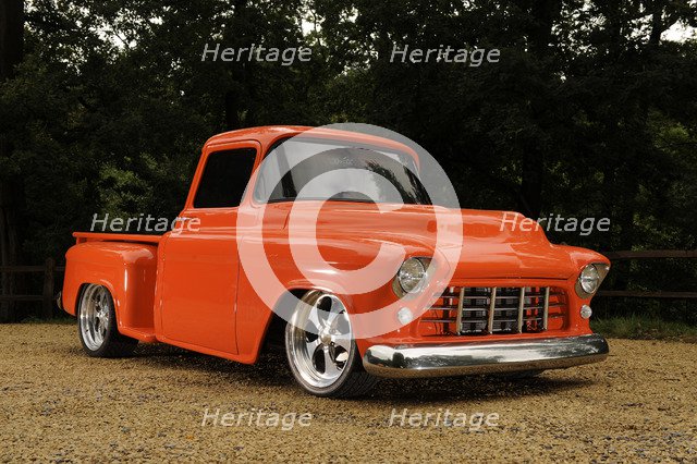 Chevrolet Model 3A Truck 1957. Artist: Simon Clay.