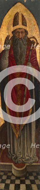 Bishop Saint from an Augustinian altarpiece, 1450/75. Creator: Unknown.